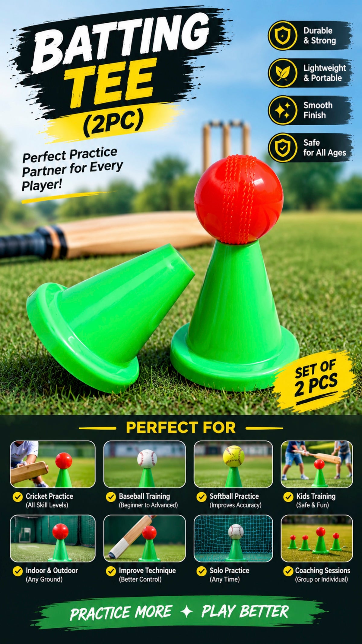 BATTING TEE(2pc)