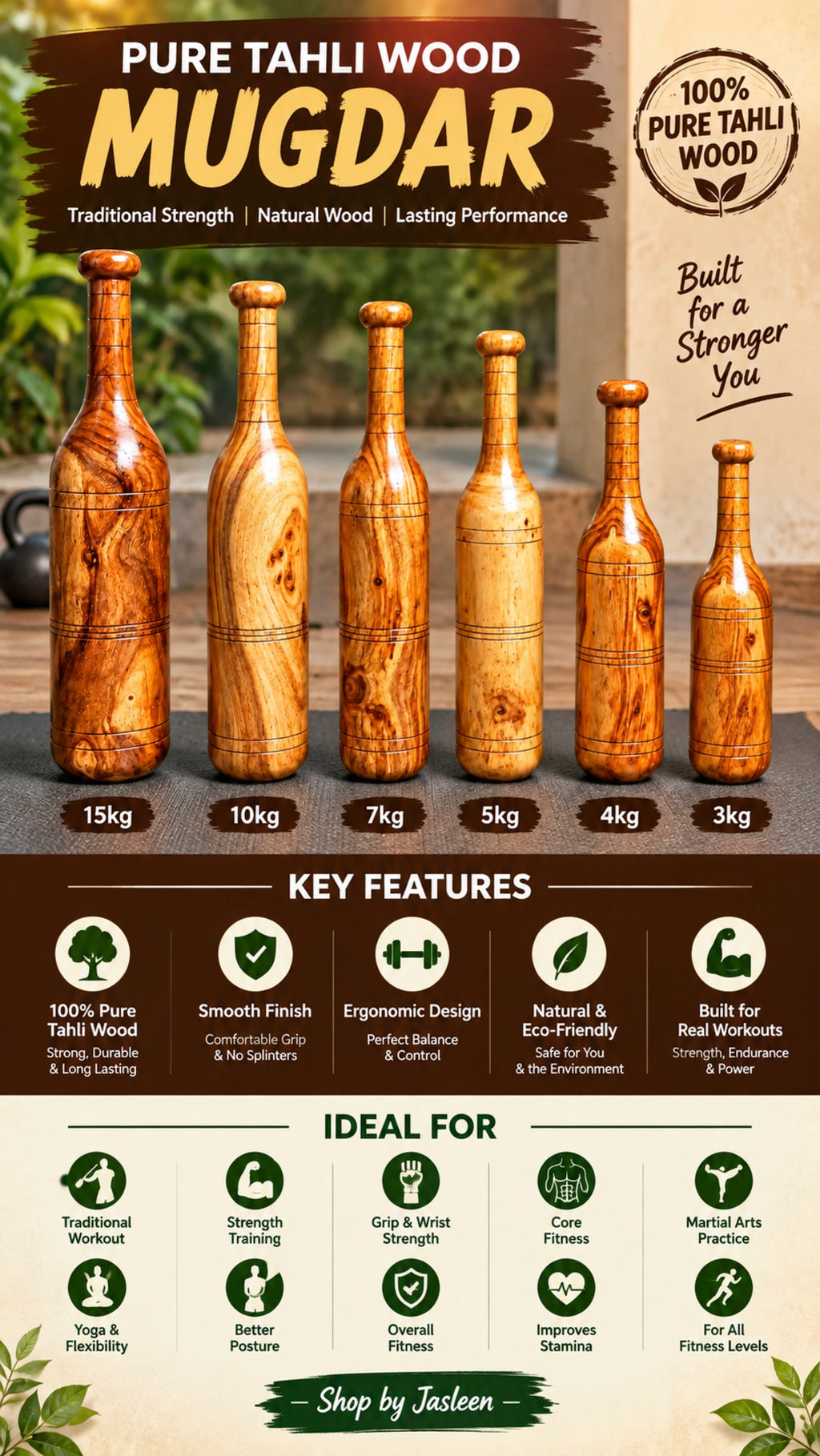PURE TAHLI WOOD MUGDAR