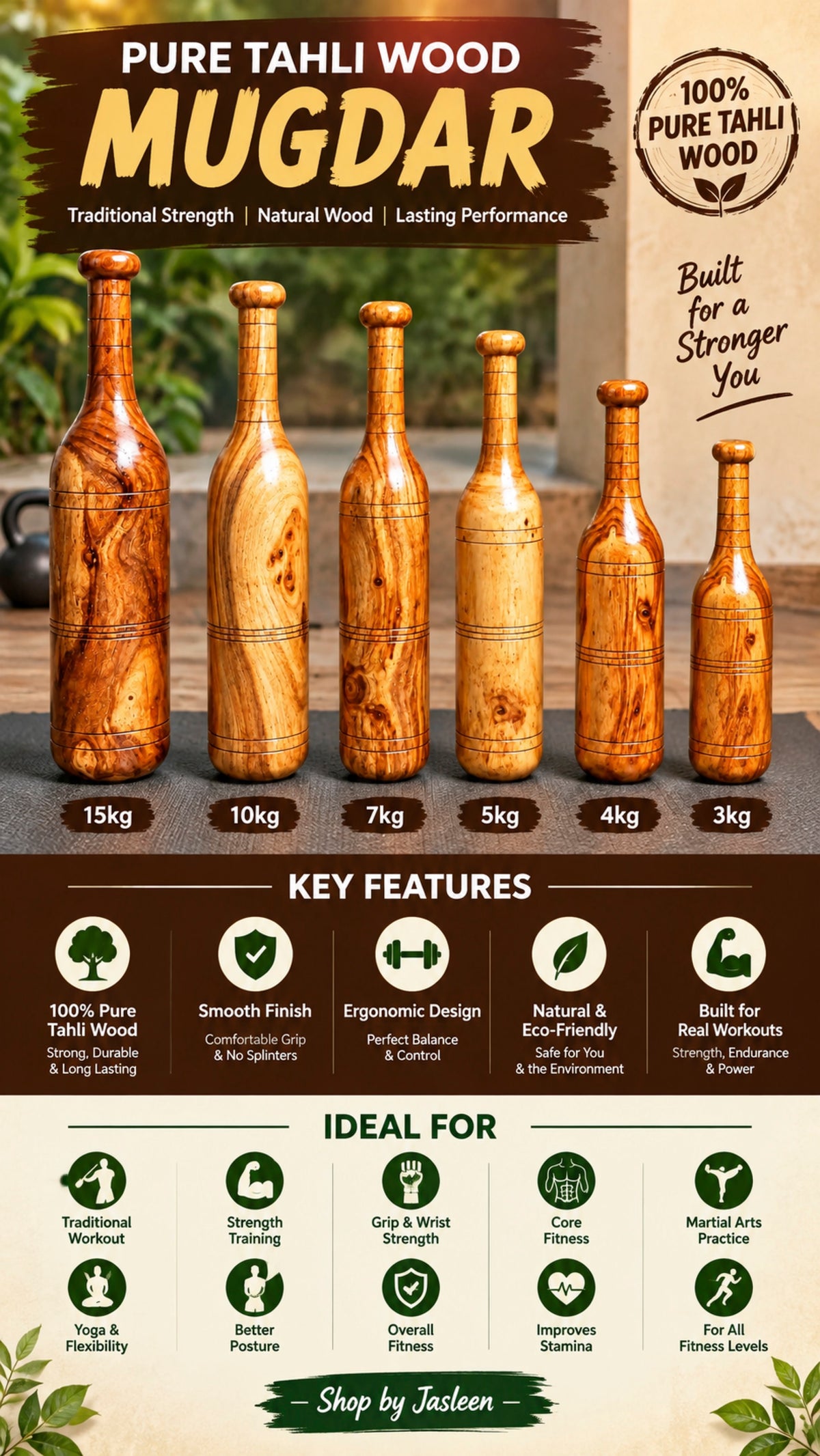 PURE TAHLI WOOD MUGDAR