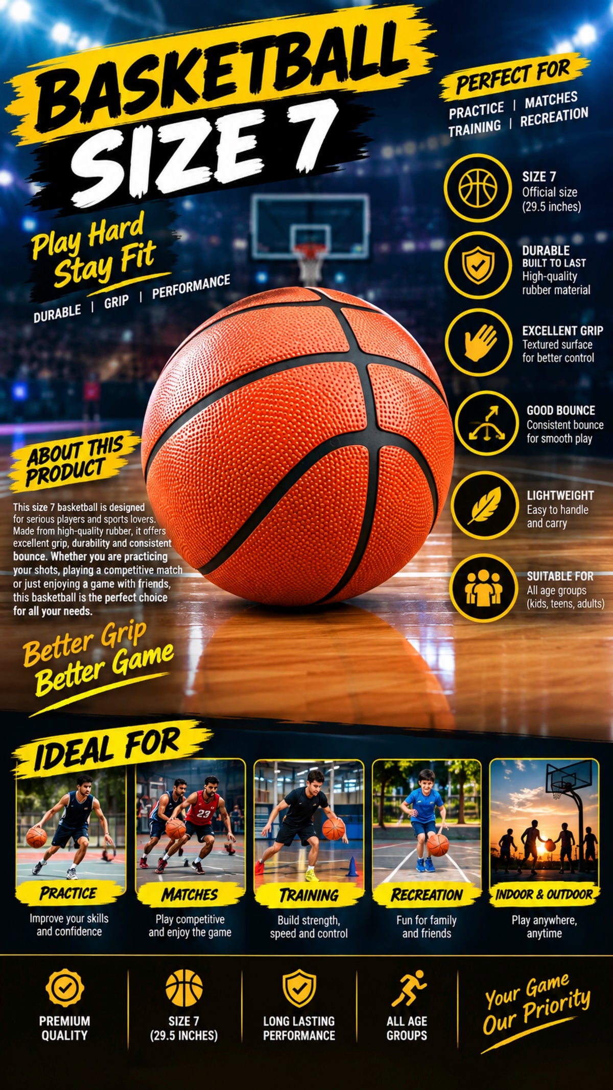 BASKET BALL(size 7)
