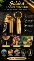 GOLDEN LOCKET/KEYRING